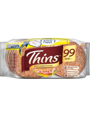 BIMBO PAN THINS 8 CELEALES