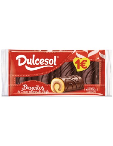 BRACITOS CACAO RELLENOS DE TRUFA DULCESOL 