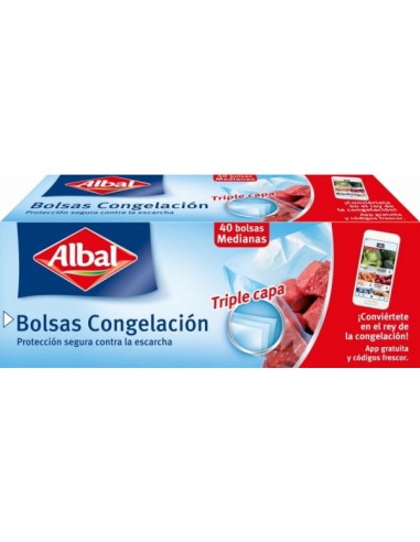 BOLSAS ALBAL CONGELACION MEDIANA 40 UND