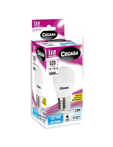 CEGASA LED VELA 6 W E14 520 LM LUZ FRIA