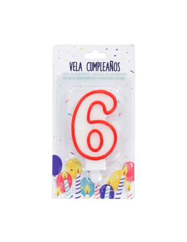 VELA CUMPLEAÑOS Nº6