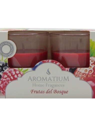 VELA PERFUMADA AROMATIUM 2X57G FRUTAS DEL BOSQUE 