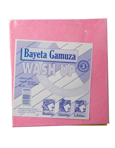 BAYETA REX SURTIDA WASH-UP PK3