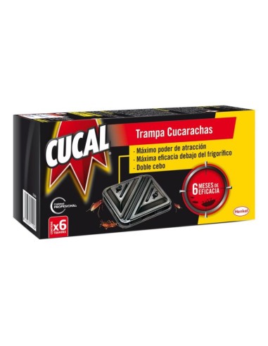 INSECTICIDA CUCAL TRAMPA CUCARACHAS 6 UN