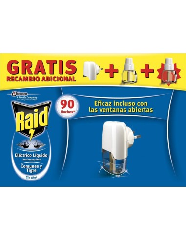 INSECTICIDA RAID LIQUI. APARATO+2 RECAMB