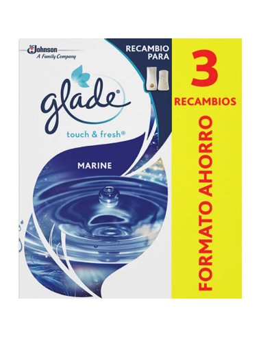 GLADE BY BRISE AMB UN -TOQUE REC. MARINE DUPLO + 1 GRATIS