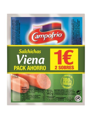 SALCHICHAS VIENA CAMPOFRIO PACK-2