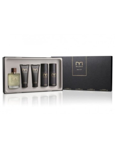 MILANO ESTUCHE 1 COLONIA + 1 AFER SHAVE + GEL BAÑO + 2 DEO