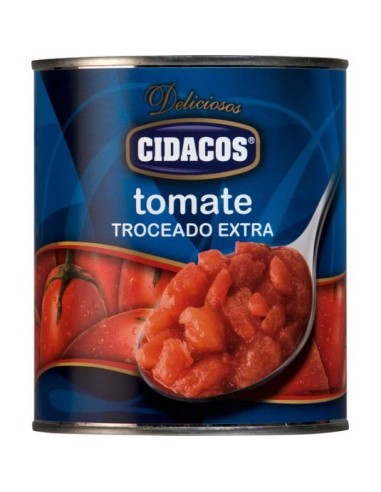 TOMATE TROCEADO CIDACOS 800 GR