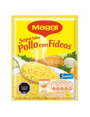 SOPA MAGGI POLLO FIDEOS 82 GRS.