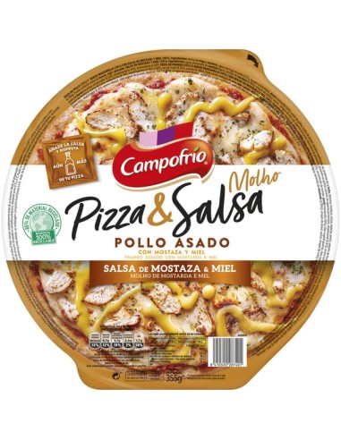 PIZZA & SALSA CAMPOFRIO POLLO MOSTAZA 355 G