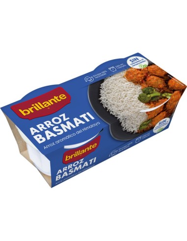 ARROZ BRILLANTE VASITO BASMATI 2x125 GRA