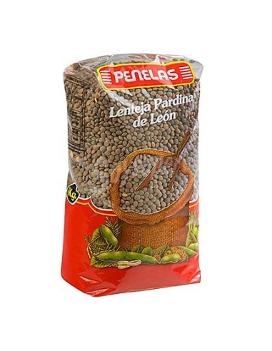 LENTEJAS PENELAS PARDAS  BOLSA 1KG