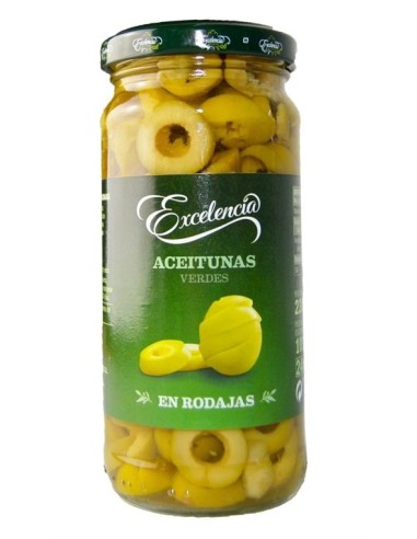 ACEITUNAS EXCELENCIA VERDES RODAJAS TARR