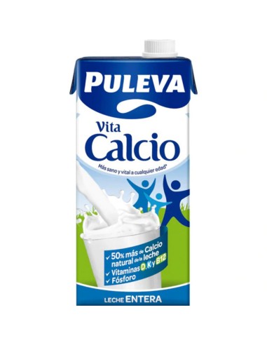 LECHE PULEVA CALCIO ENTERA BRIK 1 LT.