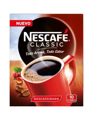 CAFE SBLE. NESCAFE DESCAF. SOBRES PK.10