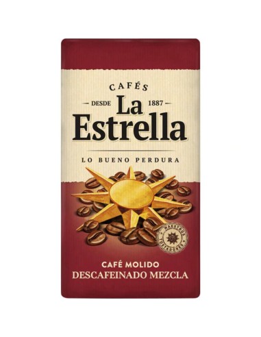 CAFE ESTRELLA MOLIDO DESCAFEI. 250 GRS.