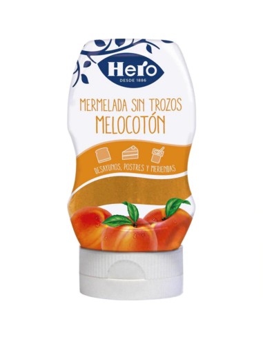 MERMELADA HERO BOCABAJO MELOCOTON 350 GR