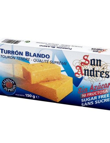 SAN ANDRES TURRON BLANDO SIN AZUCAR 150