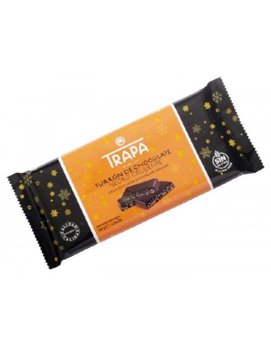 TURRON CRUJIENTE CHOCOLATE NEGRO 140 GR