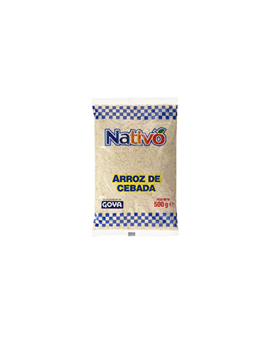 ARROZ CEBADA NATIVO FUNDA 500 GR 