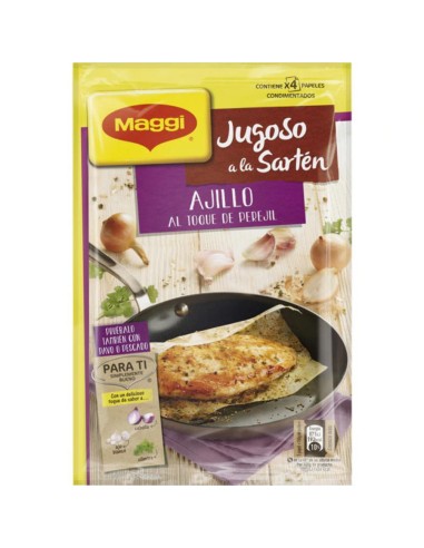 JUGOSO A LA SARTEN POLLO AJILLO 4 PAPELE