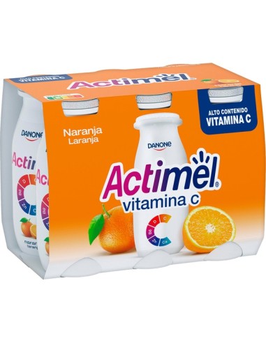 ACTIMEL NARANJA VITAMINA C X 6