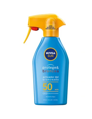 NIVEA BRONCEADOR PIST. F50 300ML PROTEGE&BRONCEA..