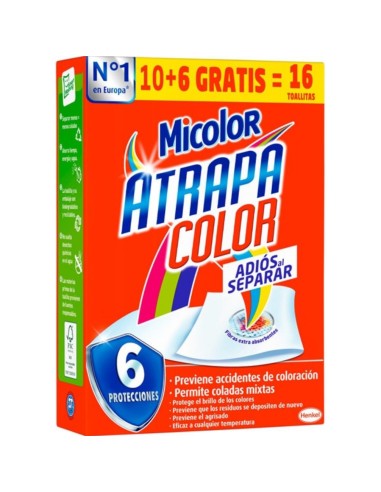 TOALLITAS ATRAPACOLOR MICOLOR 16 UND