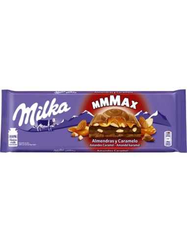 CHOCOLATE MILKA ALMENDRAS Y CARAMELO 300 GR