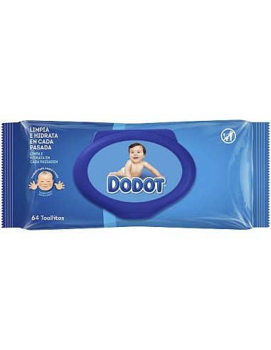 TOALLITAS HUMEDAS DODOT DERMO REC 64 UND