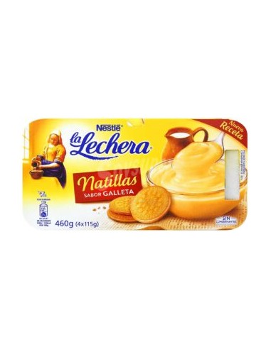 NATILLAS SABOR GALLETA LA LECHERA X 4