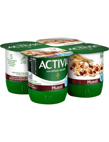 ACTIVIA 0 % MUESLI X 4