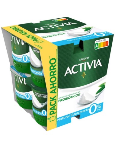 ACTIVIA  0 % NATURAL EDULC X 8