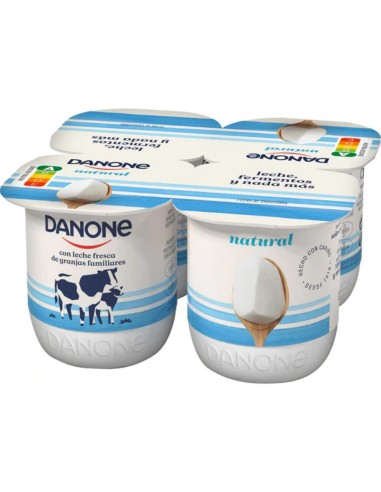 YOGUR NATURAL X4 DANONE