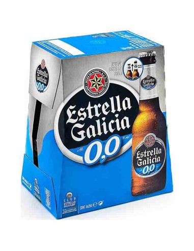 CERVEZA ESTRELLA GALICIA 0% PK 6 250 ML