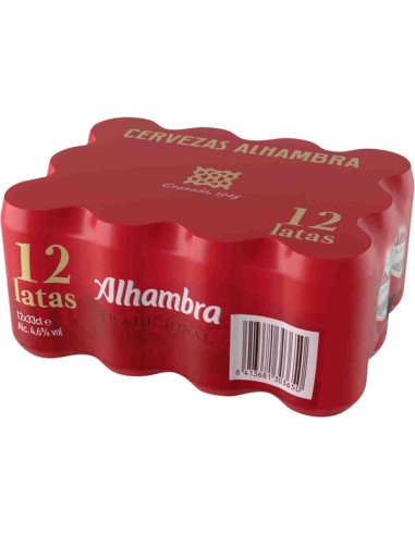 CERVEZA ALHAMBRA LATA 330 ML.