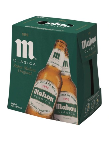 CERVEZA MAHOU CLASICA PK-6 250 ML