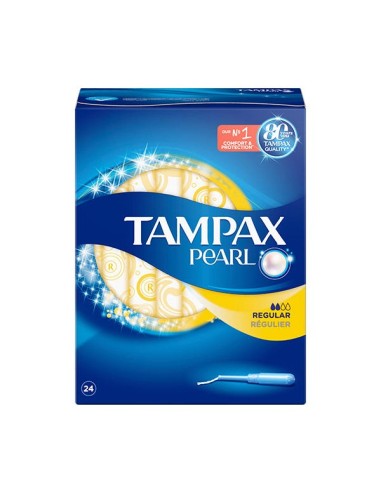 TAMPONES TAMPAX PEARL REGULAR 24 UND.