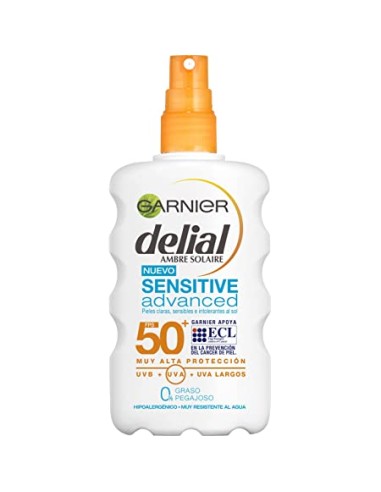 DELIAL BRONCEADOR SPRAY F-50 SENSIBLE + BODY MILK GARNIER