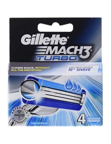 CARGADOR GILLETTE MACH-3 TURBO 4 UND.