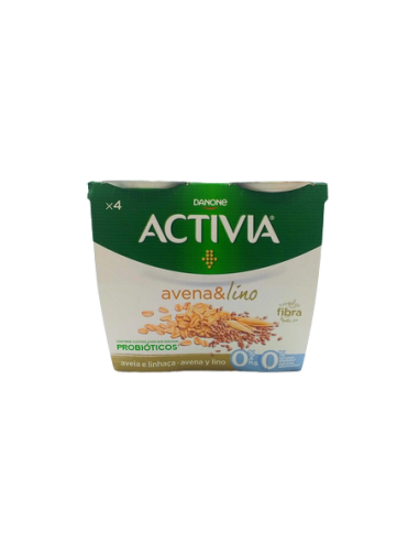 ACTIVIA FIBRAS 0 % AVENA LINO X 4 