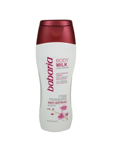 BABARIA BODY MILK 500 ML. ROSA MOSQUETA ANTI-ESTRIAS