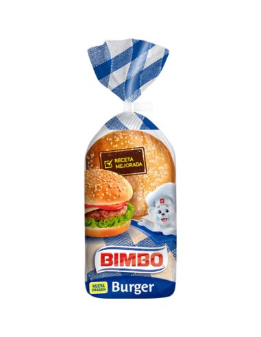 PAN DE HAMBURGUESA CON FLASH BIMBO 4 UNI.