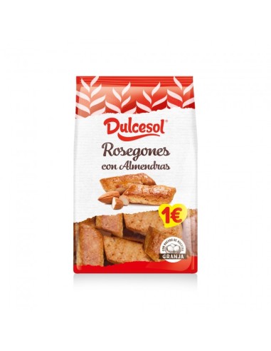 ROSEGONES CON ALMENDRA 125 GR DULCESOL 