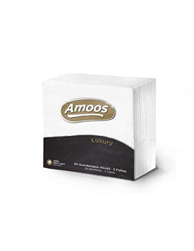 SERVILLETAS AMOOS BLANCAS 40X40 50 UND