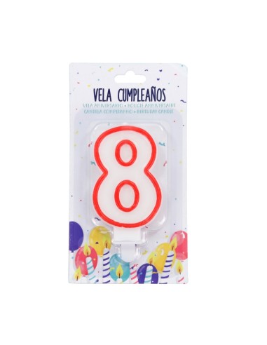 VELA CUMPLEAÑOS Nº8