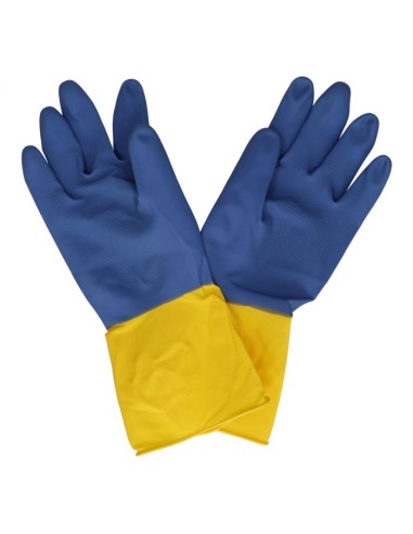 GUANTES SANTEX FLOCADO BICOLOR T.MEDIANO