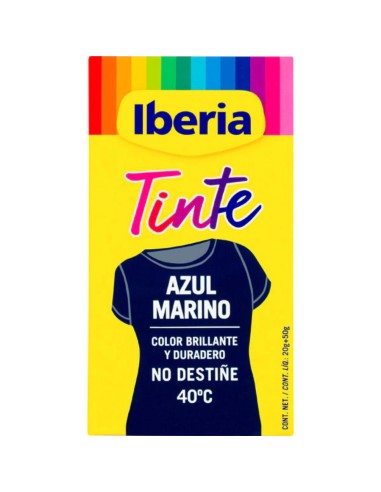 TINTE ROPA IBERIA AZUL MARINO CAJA 2 SOB