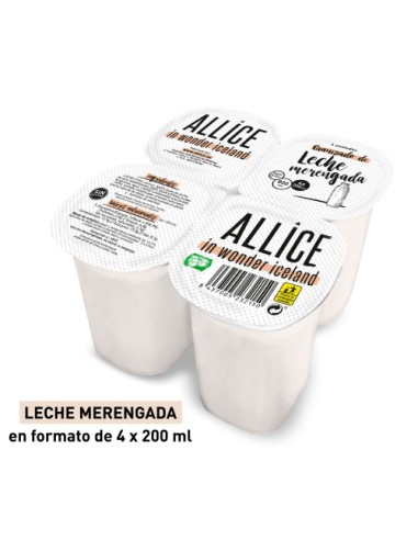 GRANIZADO LECHE MERENGADA X 4 UNI ALLICE.